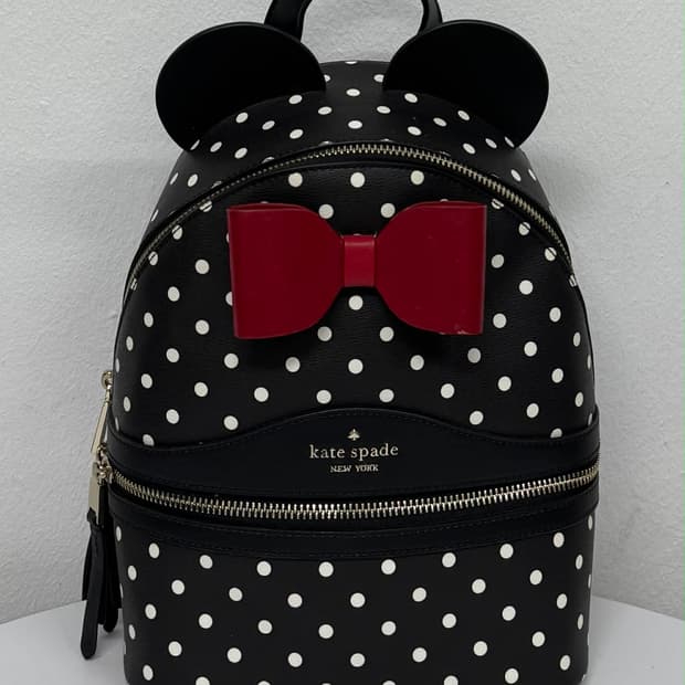 케이트 스페이드 x 디즈니 미니마우스 폴카닷 도트 땡땡이 미니 백팩