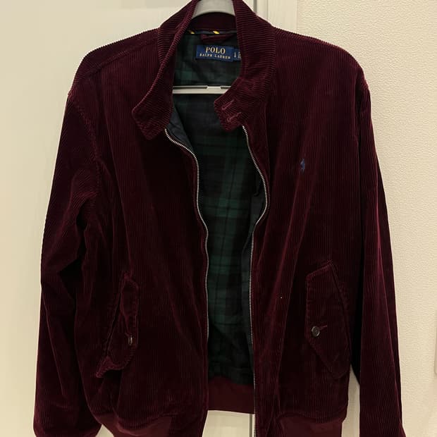 폴로 코듀로이 버건디 자켓