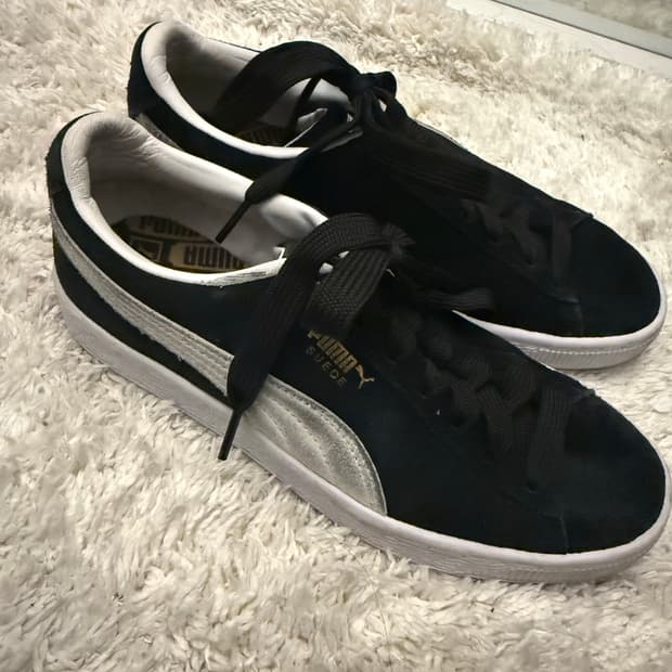 퓨마 스웨이드 블랙 230