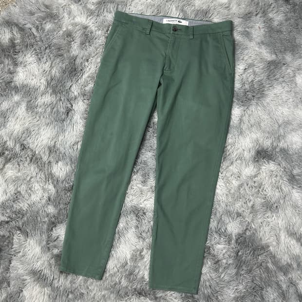 라코스테 슬림핏 치노팬츠 L