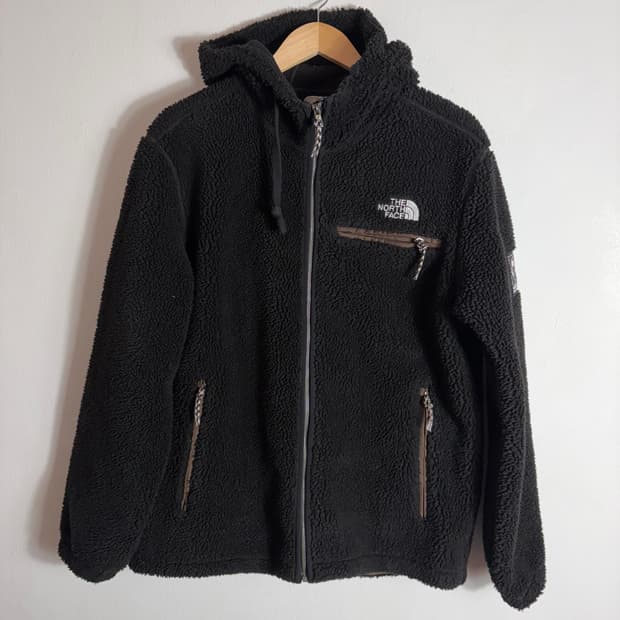 노스페이스 후리스 후드 블랙(105)