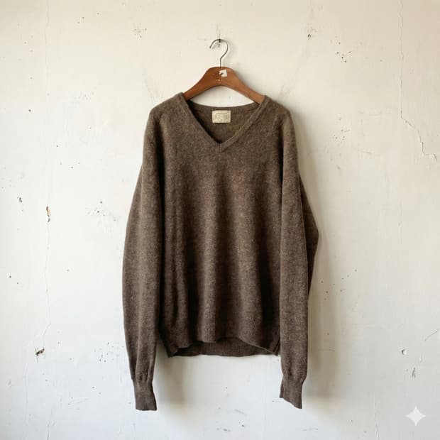 영국 퓨어램스울 니트