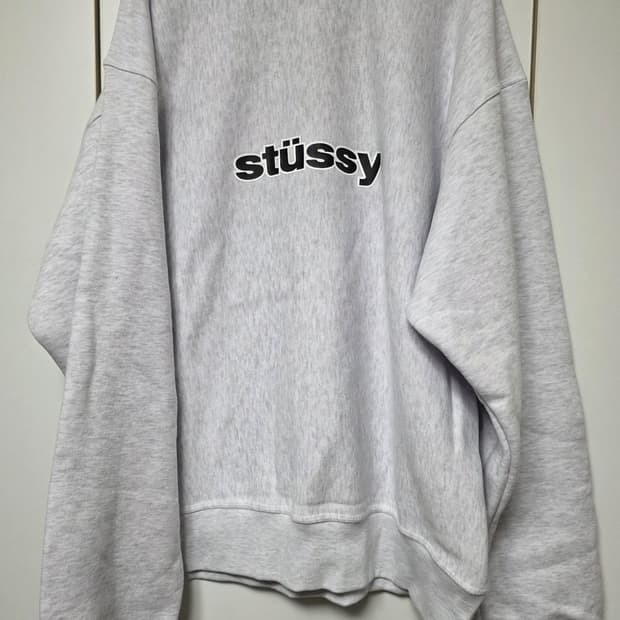 스투시 멜란지 기모 맨투맨 xl