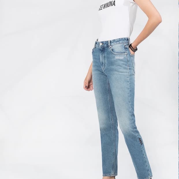 off white 오프화이트 슬림데님
