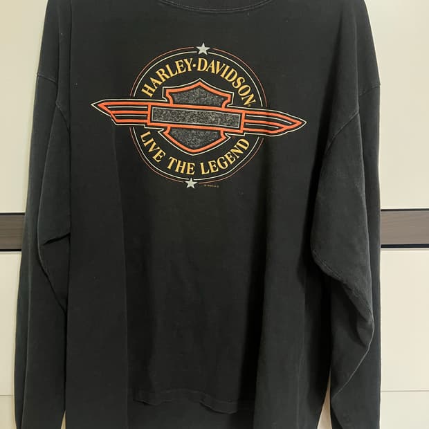 90s 할리데이비슨 롱슬리브 made in usa