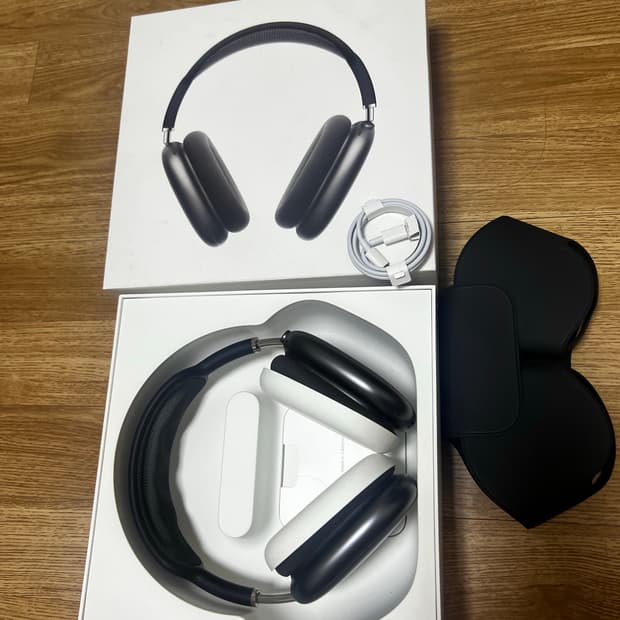 애플 에어팟 맥스 스페이스 그레이 풀박스8핀