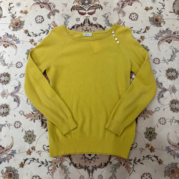 jpn vtg 사이드버튼 니트