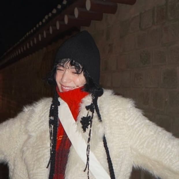 hyein seo 헤인서 태슬 비니 블랙