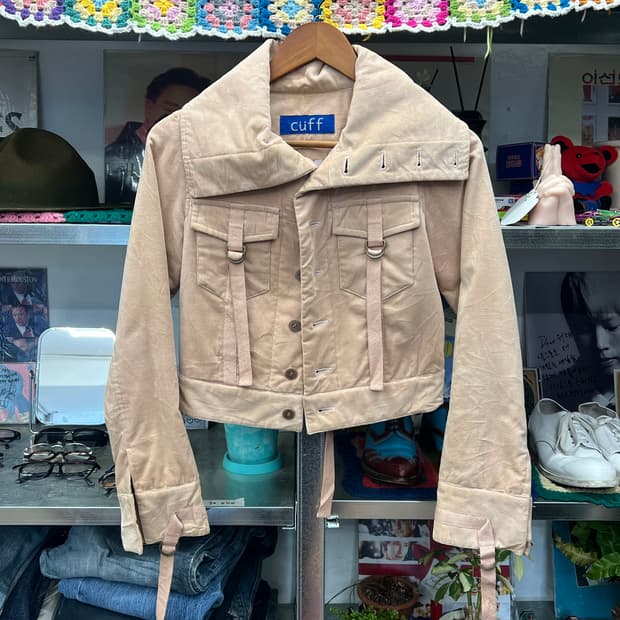 Vintage CÜFF Beige Cropped Jacket