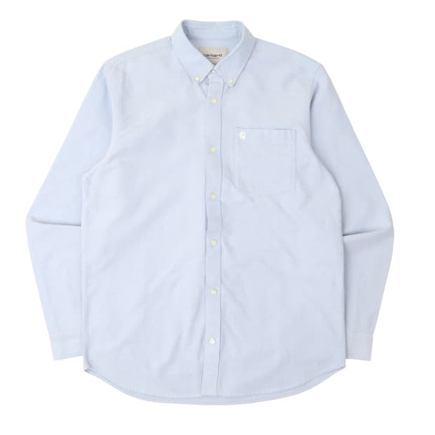 칼하트 윕 LS C 로고 옥스포드 셔츠