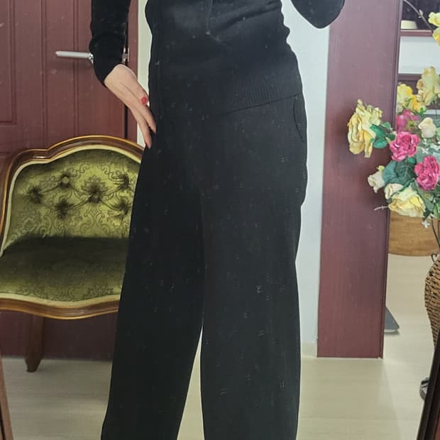쥬시 꾸뛰르 100% 캐시미어 집업 후드 트레이닝 세트
