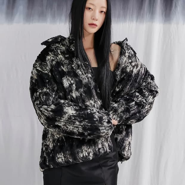 퍼자켓 블랙&화이트