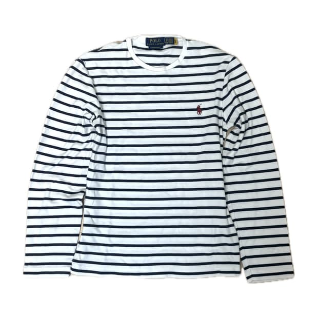 폴로 스트라이프 롱슬리브