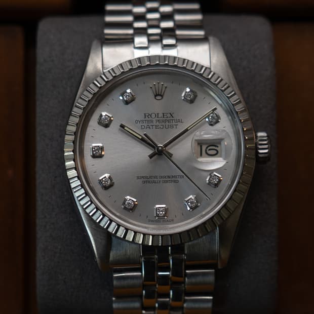 롤렉스 데이저스트 엔진턴베젤 16030 텐포인트 다이아 시계
