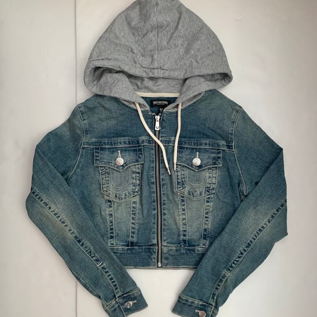 [XS,S] 트루 릴리젼 후드 데님 자켓