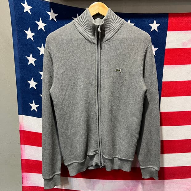 라코스테 그레이 니트집업