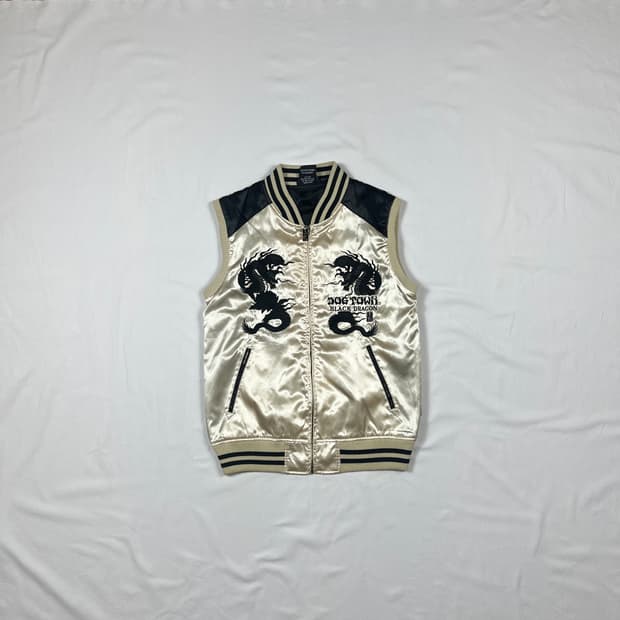 90‘s 도그타운 dogtown 블랙드래곤 스베니어 베스트 조끼
