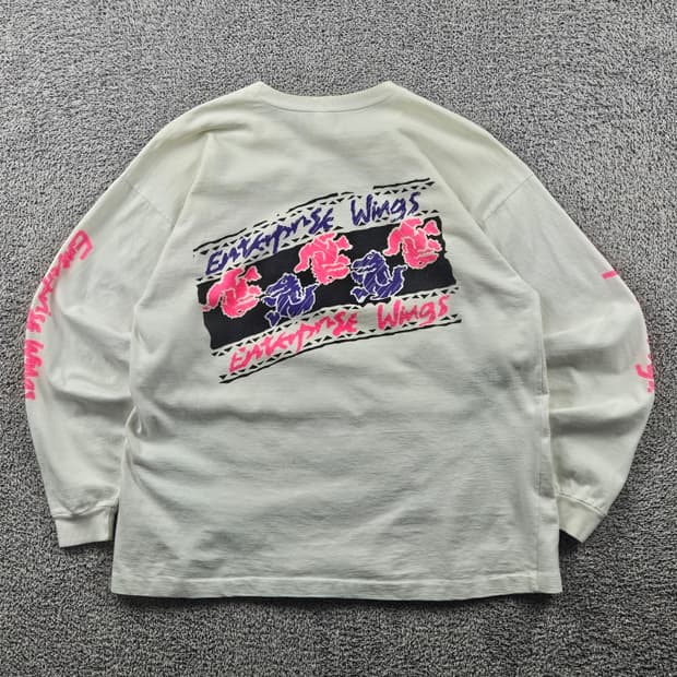 빈티지 프린팅 싱글 스티치 롱 슬리브 ( L추정 ) / 11142