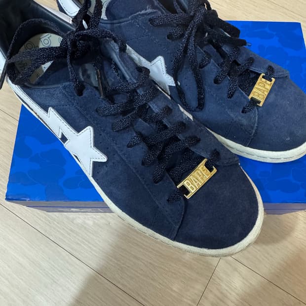 아디다스 베이프 캠퍼스 80s 네이비 235