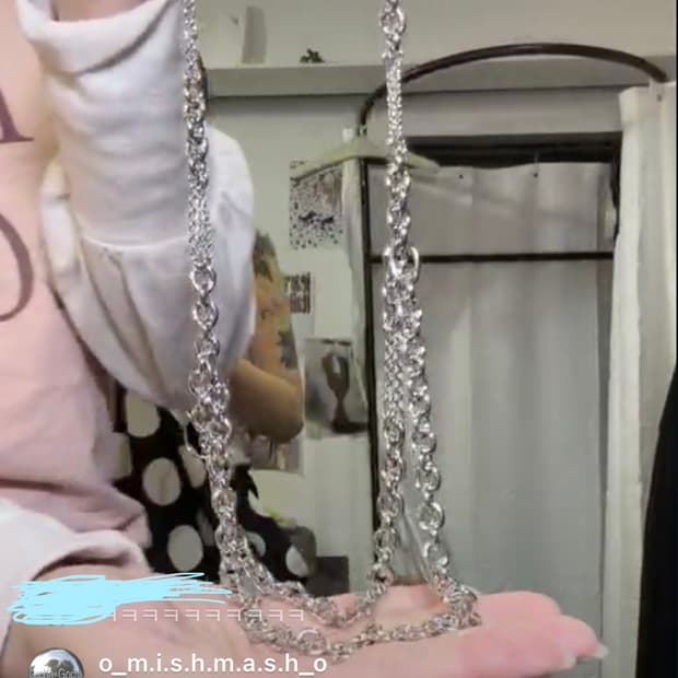 빈티지 실버 목걸이 고차고차 우코샵