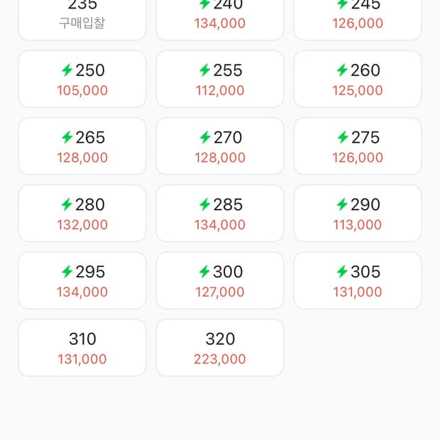 에어포스 블랙 280 사이즈 판매