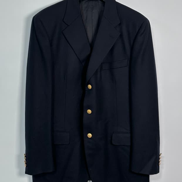 버버리 금장 3b 울 블레이저 자켓  (va.102)