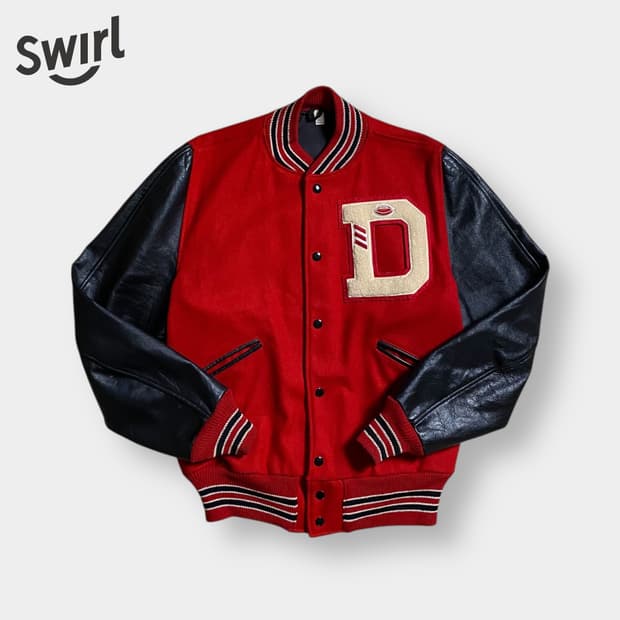 🌊50s Butwin leather arm varsity