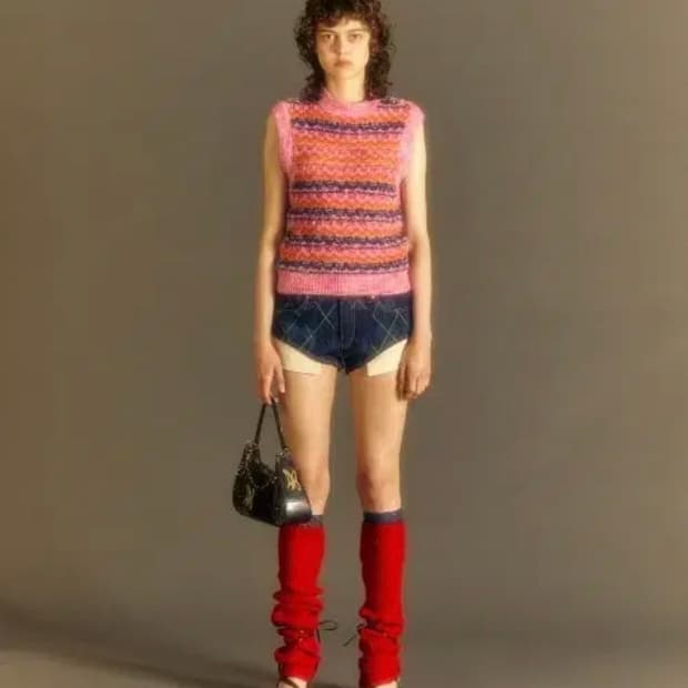 앤더슨벨 유니섹스 캔디 크루넥 베스트 핑크 [L/XL]