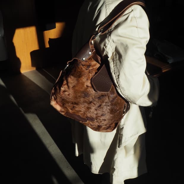 TYLIE MALIBU ponyhair leather bag 