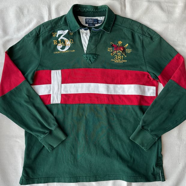 폴로 RLPC 럭비 셔츠 L