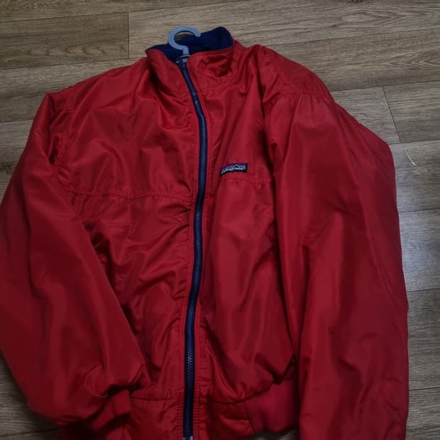 파타고니아 쉘드 파카 레드 L