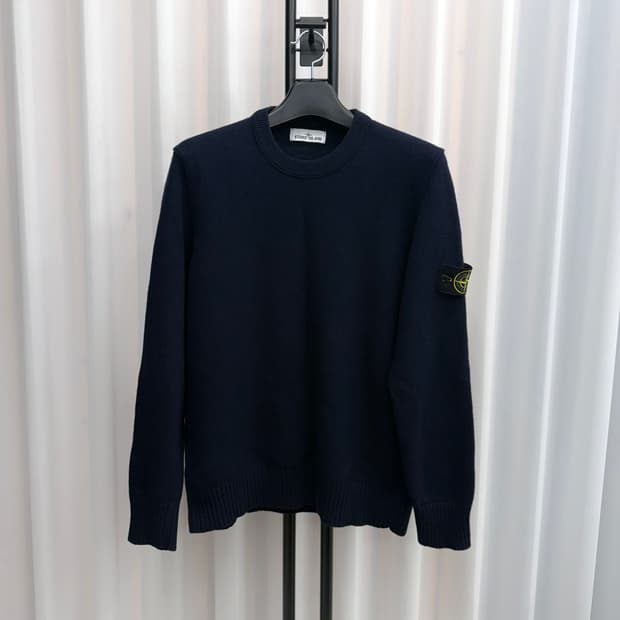 [XL] 스톤아일랜드 램스 울 니트 네이비