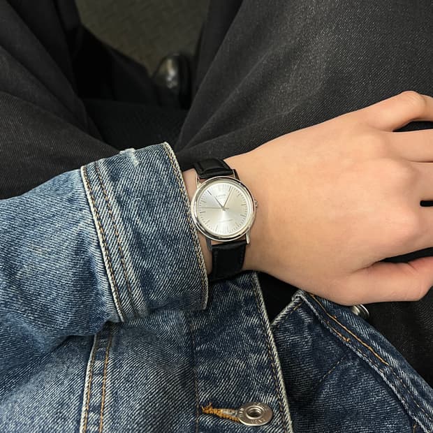 카시오 가죽시계 MTP- 1095E-7A