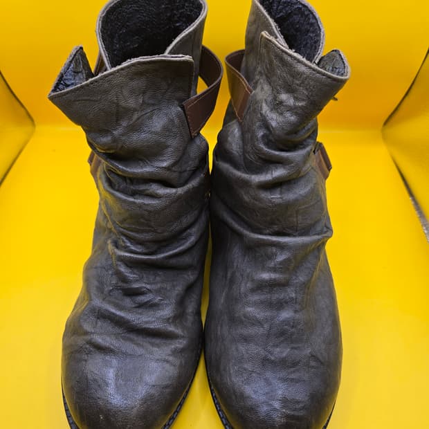 오브엠 리얼가죽 앵클부츠255