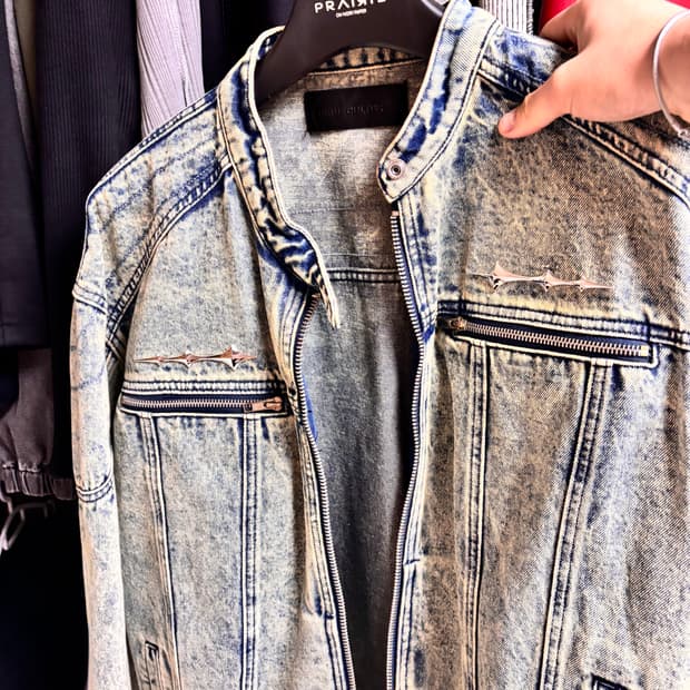 비엑세스 연청 데님자켓