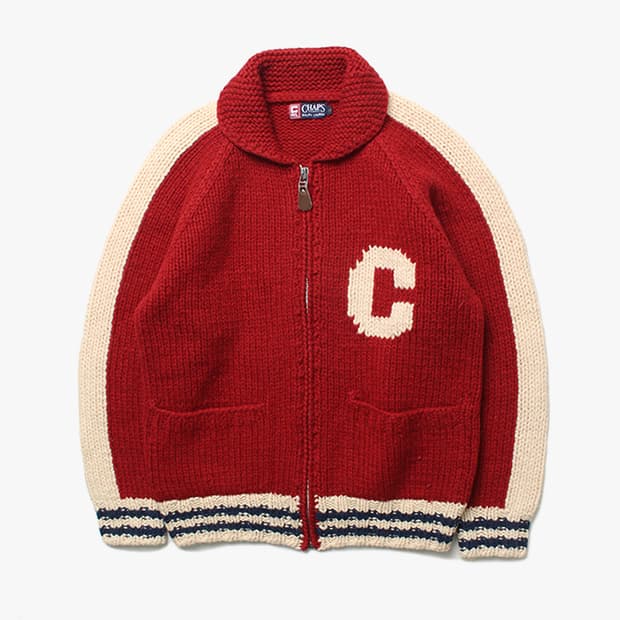 CHAPS RALPH LAUREN "Knit Zip-up"