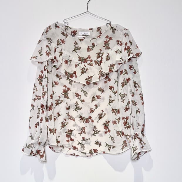 Japanese vintage white blouse