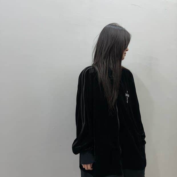 도그타운 벨루어 로고 디테일 집업