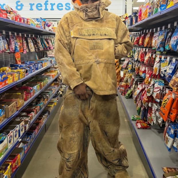 (야티 착용) 새상품 피디에프 x 나파피리 셋업 L