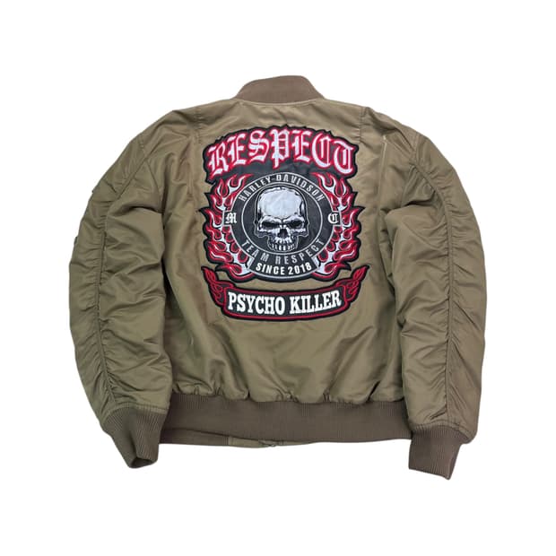 105 아메리칸 빈티지 백로고 빈티지 ma-1 자켓