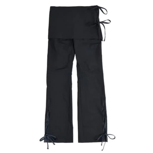 Aeae 스커트 레이어드 팬츠