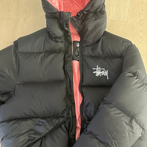 스투시 마이크로 립스탑 다운 파카