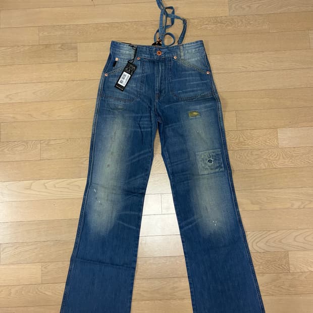 디젤 아카이브 로우라이즈 와이드 데님