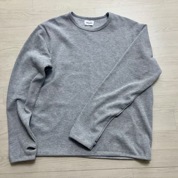 브렌슨 시티시어 와플 핑거홀 라운드 롱슬리브 xl