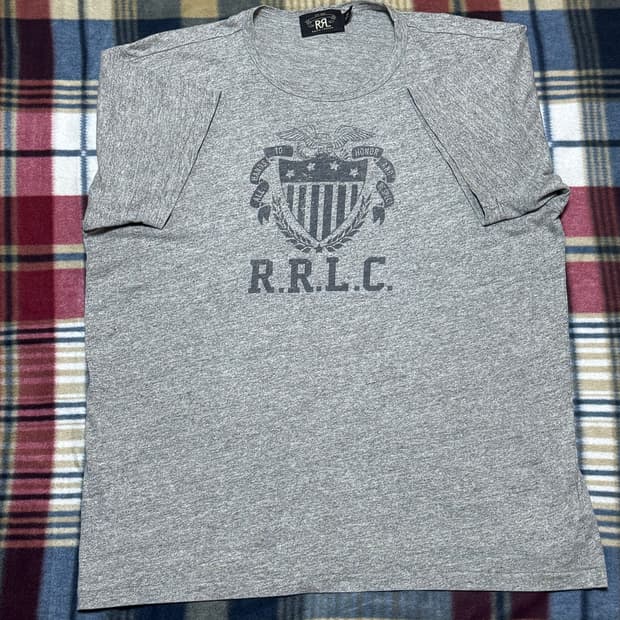 더블알엘(RRL) 반팔 티셔츠 (그레이)