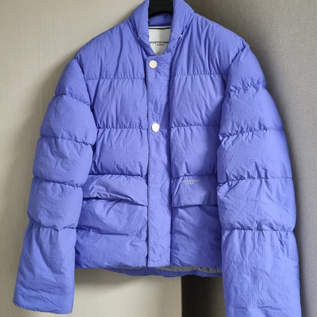 우영미 커프스 패딩 퍼플