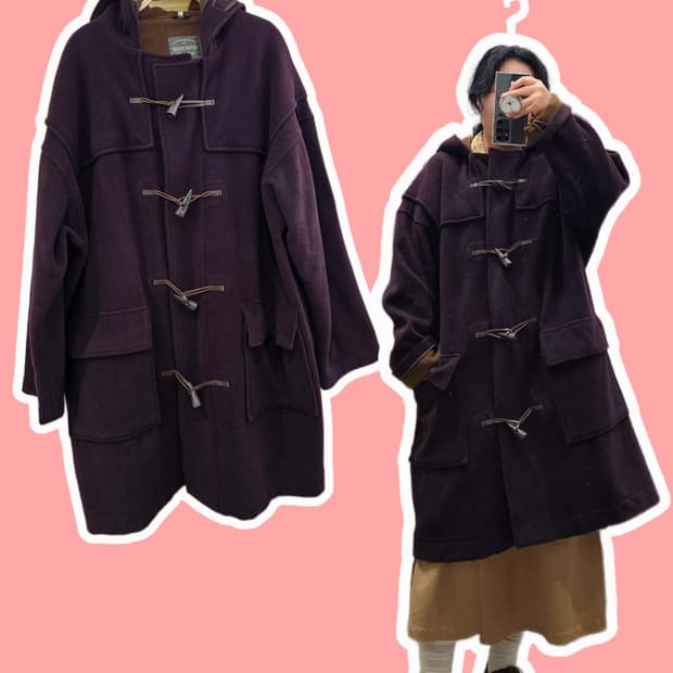 Mitsumine U.K 딥퍼플 떡볶이 코트