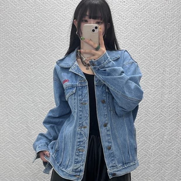 캐나다 스포츠웨어 빈티지 레트로 트러커 데님자켓 M C09572