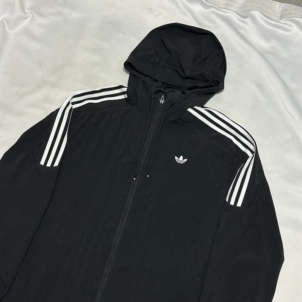 2XL 아디다스 파이어버드 블랙 바람막이