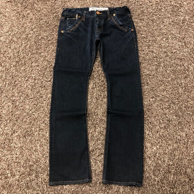 버커루 부츠컷 워싱 데님 팬츠